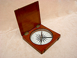 Francis Barker large Victorian desk top compass